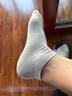 海澜之家袜子男士袜子船袜男袜子纯棉100%纯棉袜休闲抗菌透气短袜男 黑*2/深麻*2/浅麻-抗菌升级 5双 均码 实拍图