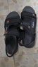 昌祥回力凉鞋男新款夏季外穿开车透气夏天防滑耐磨男士运动休闲沙滩凉拖男 黑色 44 实拍图