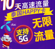 泰国电话卡happy卡无限4g/5g普吉岛清迈曼谷7/10天手机上网流量卡 10天无限流量/京东仓 实拍图