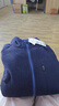 优衣库男装针织摇粒绒拉链茄克/长袖外套廓系夹克25秋冬479863 69 藏青色 XL /180/108B 实拍图