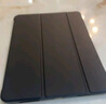 毕亚兹适用2025/24款M3芯片iPad Air7/6保护套 苹果平板电脑11英寸保护壳 三折支架硬后壳 PB507-金刚黑 实拍图
