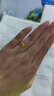 潮宏基麦穗足金黄金戒指女手饰送女友生日礼物计价 约3.15g 实拍图