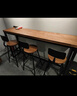 木办实木吧台桌家用奶茶店咖啡厅图书馆餐厅休闲吧阳台高脚长条餐桌椅 实拍图