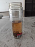 富光玻璃杯双层带茶隔大容量水杯 高档商务泡茶杯 高硼硅杯子500ml 实拍图