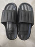 安尚芬拖鞋男士夏季浴室大码室内家居踩屎感防滑厚底情侣凉拖鞋女外穿 黑色 40-41 适合39-40（内长240mm） 实拍图