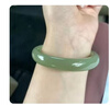 印象眸【优选级】和田玉手镯浅青玉镯子送女友送妈妈内径53-54mm 实拍图