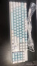 机械革命 耀·K330机械键盘 有线键盘游戏键盘 104键混彩背光键盘 全键无冲 电脑键盘 白蓝色 红轴 实拍图