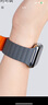 竞技者适用于苹果手表s10/s9表带iwatch s8 ultra2硅胶磁吸s7/6/5男女款apple watch手表带 【灰配橙】S10/9/8/7/6/5磁吸 44/45/46/49mm表盘 实拍图