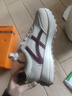 鹿季韩系条纹系带小白鞋女2025年夏季新款时尚百搭超火运动休闲阿甘鞋 安可拉红 单层 40 实拍图