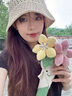 SMILE BELLA英国手捧花束玩偶520情人节玫瑰花毛绒玩具结婚生日礼物婚礼闺蜜 手捧花束【送抽绳袋】 站高28cm 实拍图