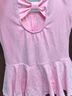 艾舞戈儿童舞蹈练功服女童芭蕾舞服中国舞跳舞裙短袖开档 粉色 130码 实拍图