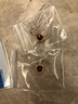 Jay红玛瑙耳环耳坠新款法式红色耳饰送闺蜜女友生日礼物 耳环(玛瑙带证书) 实拍图