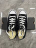 匡威（Converse）官方All Star经典帆布男女低帮休闲运动鞋黑色101001 101001/黑色 41 实拍图