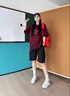 尤克达蒂（yookdd） 工装短裤女夏季凉感薄款运动速干外穿冰丝宽松显瘦休闲五分裤 工装短裤黑色 L 【建议100-120斤】卡码拍大 实拍图