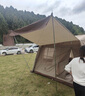 vidalido维达利多户外露营帐篷半山别墅两室一厅防雨防晒超大手动家庭帐篷 半山中号M|流沙金【4-6人适用】 实拍图