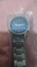 男士时尚商务手表三针数字刻度表盘潮流钢带青少年腕表石英表 蓝色【手表+送调表器】 实拍图