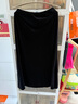 伊芙丽（eifini）伊芙丽简约显瘦精致感小鱼尾开衩丝绒长半裙冬季新款女裙子 黑色 M /160/64A/ 实拍图