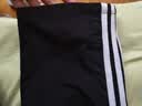 nasawassup条纹冰丝裤子男款夏季薄款速干拖地裤直筒青少年宽松阔腿休闲裤男 黑色H555 L 【建议95-110斤】 实拍图
