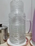 美斯尼 凉水壶玻璃冷水壶耐高温玻璃壶大容量复古型凉白开水壶玻璃杯 透明色1.1L 实拍图