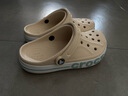 卡骆驰crocs洞洞鞋贝雅卡骆班轻便耐磨一脚蹬休闲鞋|205089 冬日白/彩色-1LI 36 /37(220mm) 实拍图