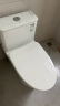 九牧（JOMOO）11396-2-1/31KB-1抗菌一级水效坐便器暴风虹吸式节水马桶305坑距 实拍图