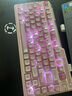 珂芝（KZZI）K75lite炫彩版机械键盘有线蓝牙无线2.4G三模gasket结构82键75配列PBT键帽RGB背光樱花粉樱粉轴V2 实拍图
