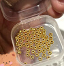 御邪转运珠黄金串珠999足金硬金金珠配珠隔珠圆珠散珠520礼物 4mm[光面]约:0.10g加厚耐磕版 实拍图