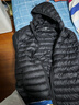 京东京造穿山甲轻薄羽绒服 连帽白鸭绒户外秋冬外套短款男 黑色 XL 实拍图