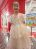 安妮优儿女童夏装公主裙2025新款孩洋气礼服演出服连衣裙夏季 香槟色 140 实拍图