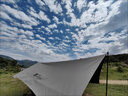 牧高笛（MOBIGARDEN）天穹410天幕 户外露营遮阳防晒防雨黑胶天幕 NX23680002 和风沙 实拍图
