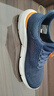 斯凯奇（Skechers）夏季男鞋新款轻便一脚蹬透气网面休闲运动跑步鞋百搭慢跑鞋 海军蓝色/橘色/210281-NVOR 39.5 实拍图
