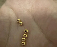 金小貅黄金转运珠足金999小金珠重版加厚散珠光面金珠黄金古法珠手串DIY 0.4g,4mm古法珠重版2颗 实拍图