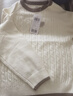 巴拉巴拉童装小童大童毛衣套头2025新款秋冬装打底衫男童女童撞色学院风潮 白咖色调00315 120 实拍图