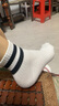蕉内氮气311Dry女士棉袜子7A抗菌防臭短筒条纹运动透气吸汗春夏季4双 实拍图