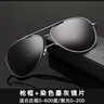 堡莱斯近视太阳镜男偏光近视墨镜女开车专用有度数司机变色飞行员蛤蟆镜 枪框+染色墨灰0-600度0-200散 太阳镜 实拍图