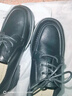ZHR单鞋女英伦风厚底百搭休闲乐福鞋舒适二层猪皮工作鞋复古圆头通勤小皮鞋女 N83 黑色 37  实拍图