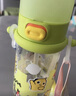 babycare儿童水杯夏季吸管杯学饮杯免拧户外运动直饮幼儿园上学水壶-青色 实拍图