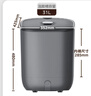 美的（Midea）泡脚桶杀菌洗脚盆加热暖脚电动按摩保暖足浴盆理疗泡小腿可拆洗生日礼物送男女友送长辈ZL2雅致灰 实拍图