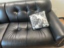 儒黛黑糖云朵真皮沙发头层牛皮中复古法式轻奢一字直排黑色客厅小户型 金属款-2.55米直排-可视面真皮 V-ultra（加厚半青皮1.6-1.8mm） 实拍图