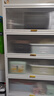 帅仕（shuaishi）厨房用具置物架落地多层餐边柜收纳碗柜家用橱柜微波炉烤箱储物柜 【升级特厚】白6层80长42深 实拍图