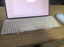 B.O.W航世 HD088F无线蓝牙双模折叠充电键盘智能触控摸板台式笔记本ipad平板手机超薄带支架键盘 奶茶色 实拍图