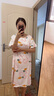 棉绸睡裙女夏薄款2025新款睡衣韩版甜美少女网红家居外穿裙子QM 胡萝卜小兔2301 均码 (90-140斤内穿) 实拍图