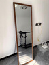 美式穿衣镜复古落地镜全身镜壁挂试衣镜贴墙家用镜子服装店更衣镜 欧式胡桃木 40*150cm 实拍图
