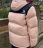 骆驼（CAMEL）【小太阳】户外羽绒服秋冬新款男女加厚保暖羽绒服面包服防泼水 白玉粉/幻影黑，男女同款，163 M 实拍图