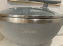 美的（Midea）电炒锅 电火锅 电蒸锅 电煮锅家用多功能 炒菜锅一体不沾5.5L上蒸下煮电热锅 HCG3215 配蒸笼木铲 实拍图