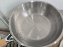 亚摩斯（Amos）钛炒锅 无涂层不粘家用内壁纯钛32cm燃气灶电磁炉通用平底炒菜锅 银色 30cm 实拍图