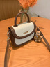 viney牛皮包包女包斜挎包手提小包马鞍包生日礼物送女友老婆 【米白拼咖】高级感实用单肩包 小众轻奢品牌百搭洋气腋下包 实拍图