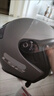 LS2情侣摩托车头盔男女机车赛车四季全盔儿童盔防雾大尾翼802 亮黑 4XL(建议62-63头围) 实拍图