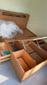林氏家居双人床1.8米1.5米抽屉储物床主卧室高箱储物床原木色可选UB2A 【抽屉】储物床+弹簧床垫 1.5x2.0米 实拍图