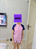 佑游儿童泳衣女孩分体泳装女童游泳馆速干温泉游泳四件套32005粉色4XL 实拍图